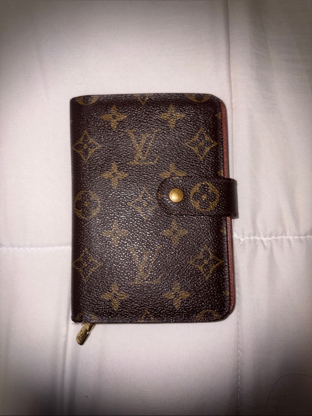 Louis Vuitton Monogram Canvas Card & Key Holder in Brown and Gold